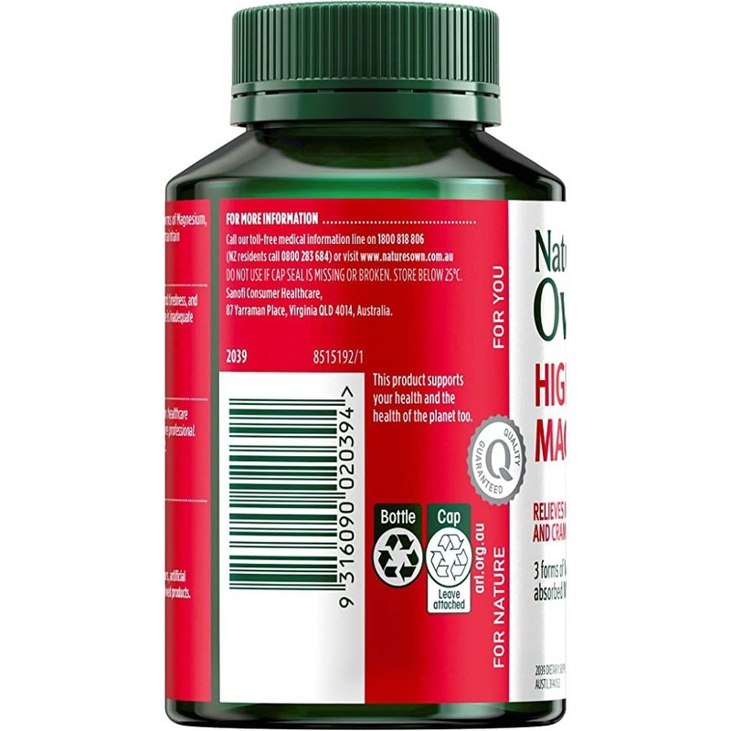Nature's Own High Strength Magnesium 150 Tablets