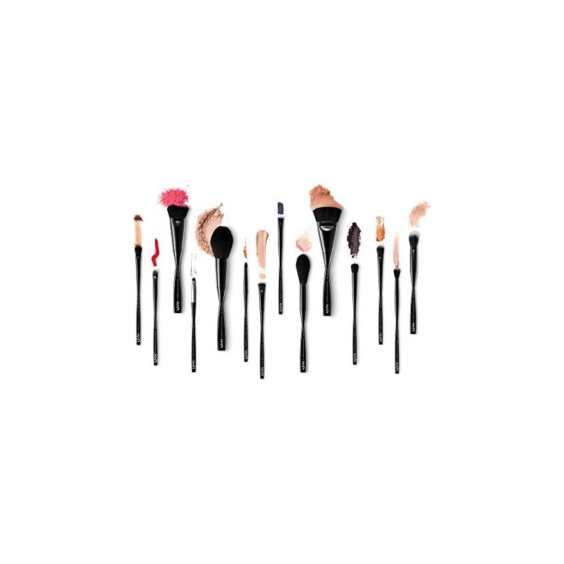 NYX - Brocha de maquillaje profesional con texto en inglés