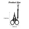 NYGHMY 1 Pcs Stainless Steel Fishing Scissors - Black Titanium