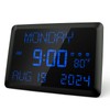 Raynic Digital Clock, 11.5" Large Display Calendar Clock with Day