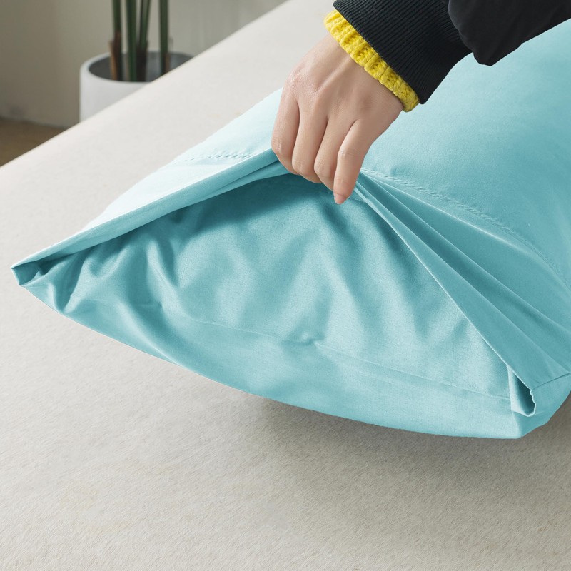 WhatsBedding Body Pillow Cover, Ultra Soft Microfiber Pillowcases, Breathable Long