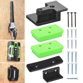 ZHONGXIA Charger Holders & Battery Holders & Leaf Blower Wall Mount Kit Compatible With EGO 615 530 650 CFM and LB5300 Leaf Blower, Battery Holders For 54V Batteries