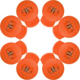 AliBall Glove Locks, Lace Locks for Baseball Glove 8 Pack, Never Need Thying Knots Again, Strong Elasticity, Made Plastic and Springs, Fits All Gloves, Baseball Glove Accessories (Orange Tiger)