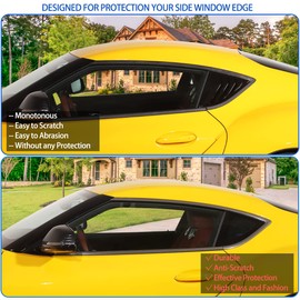 Fit for Toyota Supra GR A90 A91 MK5 2019-2024 Window Molding Trim, Carbon Fiber Pattern Window Seal Strip, Car Outside Anti-Scratch Window Seal Belt, 6 PCS (Carbon Fiber Pattern Black)