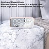 Alarm Clock Bluetooth Speaker Distortion Free USB Charging Mirror Display