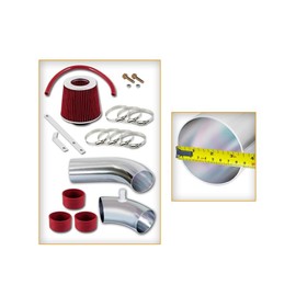 High Performance Parts Cold Air Intake Kit & Red Filter Combo Compatible for Hyundai 2009-2011 Genesis 3.8L V6 Sedan 4 Doors