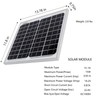 FUTURESOLAR 15 Watt 18 Volt Small Solar Panel, 15W 12V