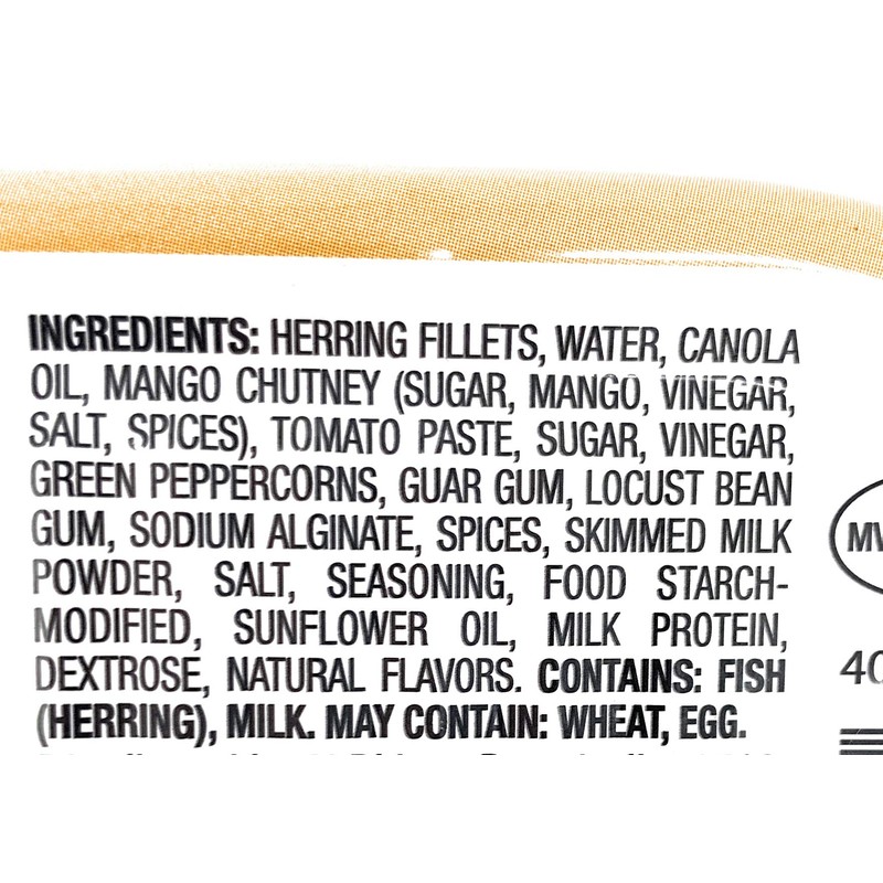 Deutsche Kuche Canned Herring Fillets, Curry Pineapple and Mango Pepper