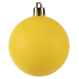 Vickerman 2.4" Yellow Matte Christmas Ornament Ball - 24 Ornaments per Pack - Yellow Matte Finish - Shatterproof Plastic - UV Resistant - Holiday Christmas Tree Decoration