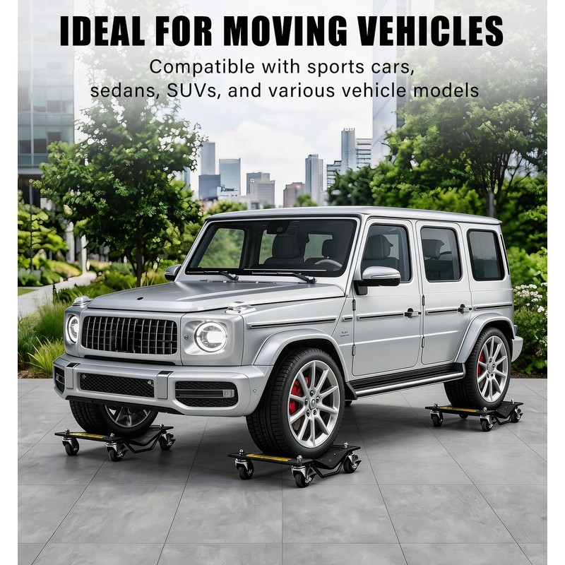 Car Wheel Dolly 3000LBS Heavy Duty Car Moving Dolly with