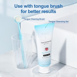 Bodyaid Tongue Cleaning Gel Bundle (with Brush) for Refreshing Mint Fragrance