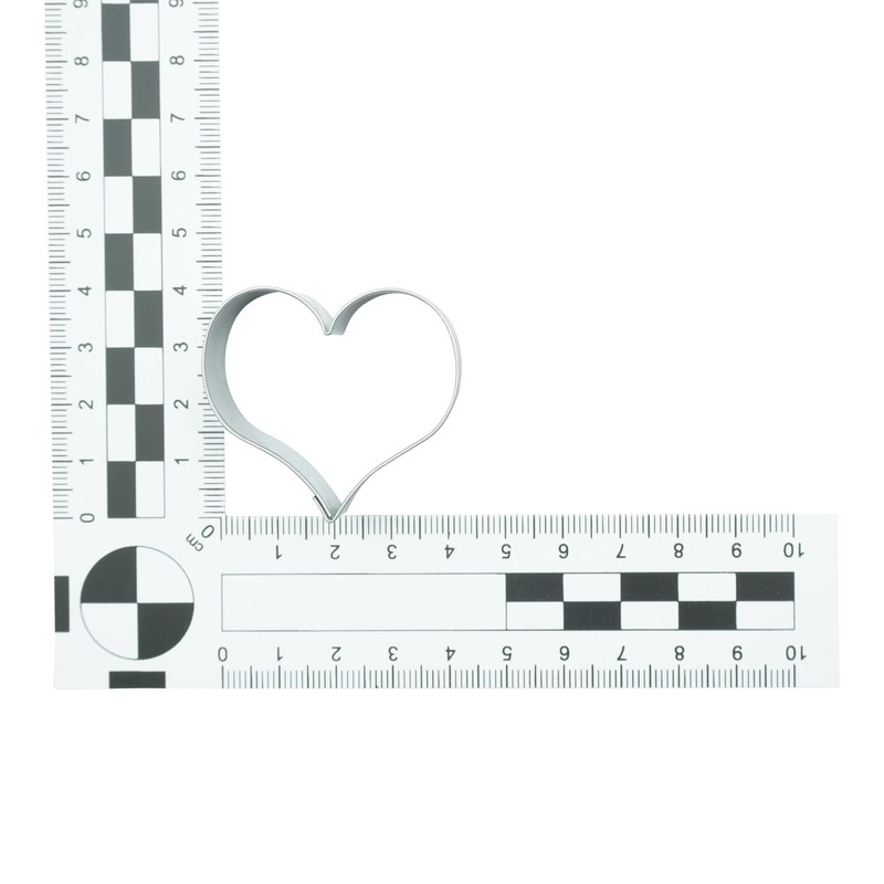 5 Stück Ausstecher Gebogen glatt Herz Ausstecher Edelstahl Ausstecher