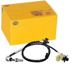 HELLA 6PT 010 376-301 Sensor, Exhaust Gas Temperature - 2-Pole - Screwed - Cable: 410 mm - with Fixing Clips on Cable