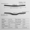 Alfa Pasca 31.8 Mountain Bike Handlebar 620/640/660/680/700/720/740/760mm Carbon Fiber MTB