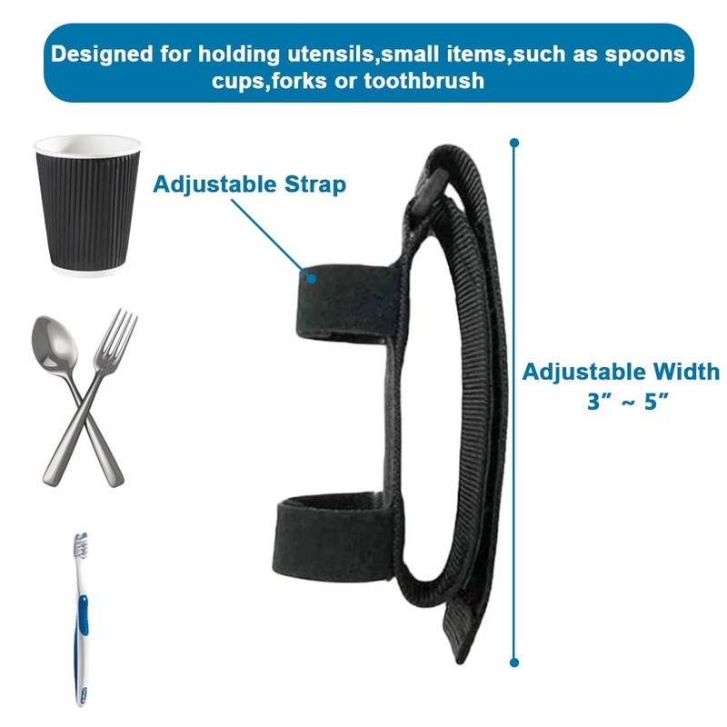 Adaptive Utensils Universal Cuff for Hand Tremors - Spoon &