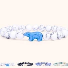 Fahlo Polar Bear Animal Tracking Bracelet multiple colors - Size: Fahlo Polar Bear Artic White