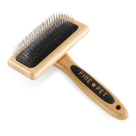 Vimfashi Dog Slicker Brush for Shedding Medium Long Haired Dogs and Cats Pet Grooming Brush to Remove Loose Hair Tangles and Knots M