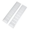 2 Pcs Air Vent Ventilation Grille Aluminium Alloy Rectangular Vent