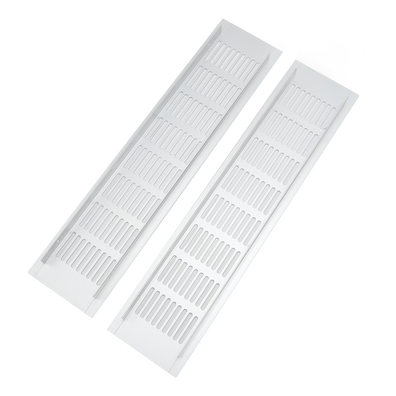 2 Pcs Air Vent Ventilation Grille Aluminium Alloy Rectangular Vent