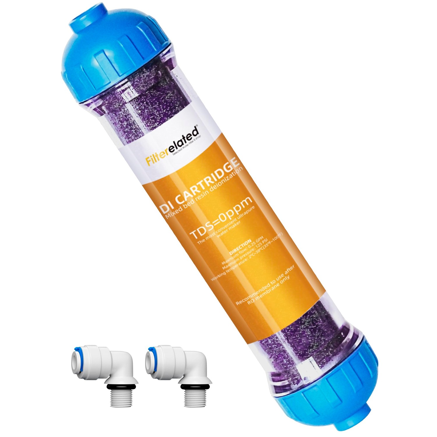 Reduce TDS Deionized Water Filter Life Time Color Change Display DI ...