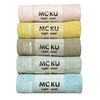 Moku Face Towels, 5-Piece Set, 33×100cm, Made in Japan, Ideal