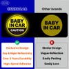 Baby in Car Magnet_Circular Type (3 Pack) (Yellow/Black)