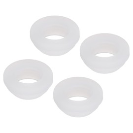 MECCANIXITY 4Pcs Snap Rubber Grommet Hole Plug Mount Dia 19mm ID 15mm H 9mm Narrow Groove Width 2mm Seal Anti-Scratch for Electrical Box Cable Pipes Transparent