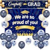 Sursurprise 2024 Graduation Decorations Navy Blue, We Are So Proud