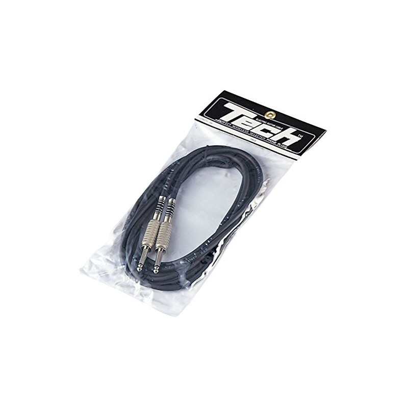 キクタニ TECH ギターコード 1m ケーブルの太さ 直径6mm TC-1 ブラック