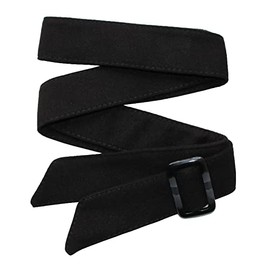 FSSTUD Black Faux Wool Overcoat Waist Belt Women Dress Belt Wide Coat Belt Replacement Waist Band Tie with Buckle