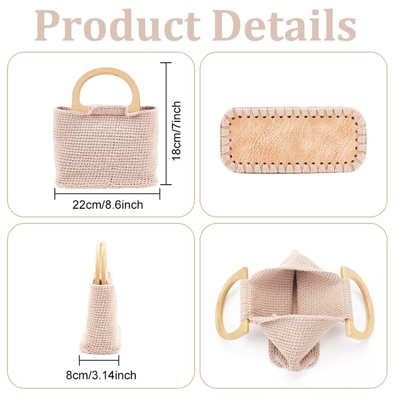 FREEBLOSS Complete Crochet Set, Crochet Bags Starter Set with Step