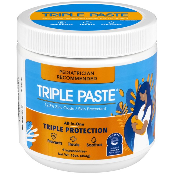 Triple Paste Diaper Rash Cream for Baby - 16 Oz
