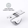 (Pack of 4) 25 mm Small Wheel Castors Rubber Casters