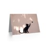 Wee Blue Coo Cat Butterfly Silhouette Graffiti Birthday Sealed Greeting