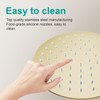 AULEEND All Metal Rain Shower Head - Heavy Duty Stainless