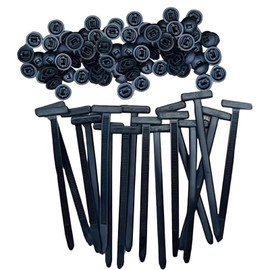 CUVZORA Pack of 50 Universal Cable Ties Buckle, Nylon Cable Ties, Self-Locking High Performance Zip Holder, Plastic Cable Ties, for Daily Car Repair