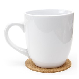 Hygloss Products Natural Cork Coasters Eco Friendly Absorbent Rounds for Drinks, Trivets, and DIY Crafts, 3mm, 4 inch, Set of 24, 24 Pcs, Brown Count