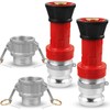 NOVINO Fire Hose Nozzle,2 inch NPSH Heavy-Duty Industrial Fire Hose