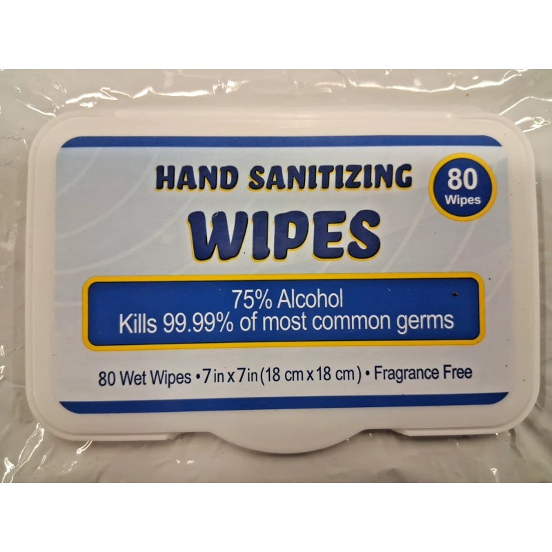 Ethyl-Alcohol Ethyl Alcohol Hand Sanitizing Wipes Unscented Large 12 Pack