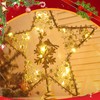 Christmas Star Tree Topper, 10.0 in Gold Glittered Star Tree