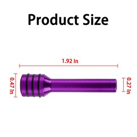 Mandark 4PCS Car Door Lock Knobs, 1.93 x 0.47 Inch Vehicle Inner Door Lock Pull Pins, Aluminum Alloy Automotive Door Interior Lift Bolt Decor Accessories, Universal for SUV, Truck, RV (Purple)