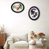 SENENQU 2 Pack Black Oval Picture Frames 8x10 Classic Oval