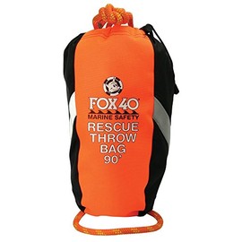 Fox 40 Rescue Throw Bag, 90 Feet of Rope, Orange