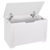 Segawe Storage Chest with 2 Safety Hinges Handles Toy Chest