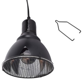 5.5in Reptile Lamp Fixture Uniform Heating Professional Shallow Dome Lamp Cap for Amphibians 220‑