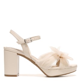 LifeStride Womens Last Dance Platform Dress Heeled Sandal, Bone, 11 Wide US