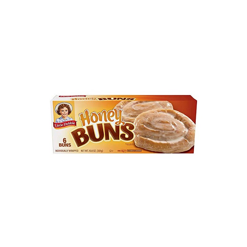 Little Debbie Snacks Honey Buns, 6-Count Box (Pack of 2)