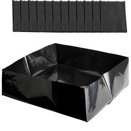 Adnee 12 Pcs Mushroom Monotub Liners-9.5" x 9.5" x 4" Monotub Liner Fit Up to 28 Quart Monotub-Monotub Plastic Liners for Mushroom Growing Supplies Liner Replacement