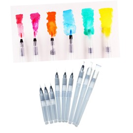 Operitacx 9pcs Calligraphy Brush Ink Pen Watercolour Pens Water Soluble Pencils Painting Art Supplies Water Soluble Pigment Pen Pigment Paint Pen Painting Brush Student Marker Profession