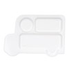 Cartoon Bamboo Toddler Plate Lovely Divided Bamboo Kids Dinnerware Set